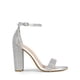 thumbnail image 2 of Sandalia DREAM PAIRS Tacón Grueso Alto Plateado con Brillantes Talla 9, 2 of 7
