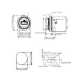 thumbnail image 2 of Woeilo USB 3.0 Snap On Connector 16 Pin Independent Socket Female Back Mount Receptacle for Communication with Panel Mount Data Power, 2 of 5