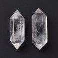 thumbnail image 3 of 5pc Natural Quartz Crystal Rock Crystal Healing Stones Reiki Energy Balancing Meditation Therapy Wand No Hole/Undrilled Double Terminated Points 51~57x16~21x16~21mm, 3 of 4