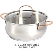 Denmark Tools for Cooks Celebrations Cookware Collection 10 Piece Heavy Gauge Stainless Steel Cookware Set