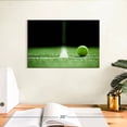 thumbnail image 3 of Elephant Stock Tennis Line Wall Art - Horizontal Canvas Wall Art - Living Room Wall Decor - Sports Canvas - Black And Green Decor - 12" x 8", 3 of 8