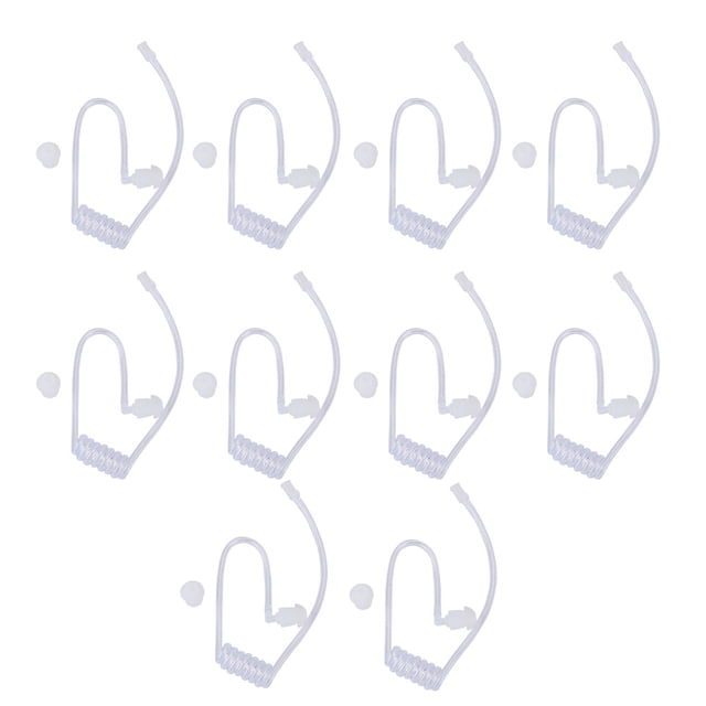 Tubo de bobina acústica de repuesto, 10 piezas Radios de bobina acústica de repuesto Auriculares Tubo de bobina acústica Walkie Talkie Tubo de bobina acústica Meticulosamente diseñado