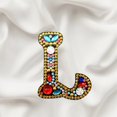 thumbnail image 3 of Porte-clés de Noël 26 Lettres Pendentif en Strass, 3 of 8