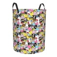 thumbnail image 4 of Cesta de lavandería con diseño de amigos de Hello Kitty, plegable, para almacenamiento de ropa de juguete, para guardería de niños, 4 of 5