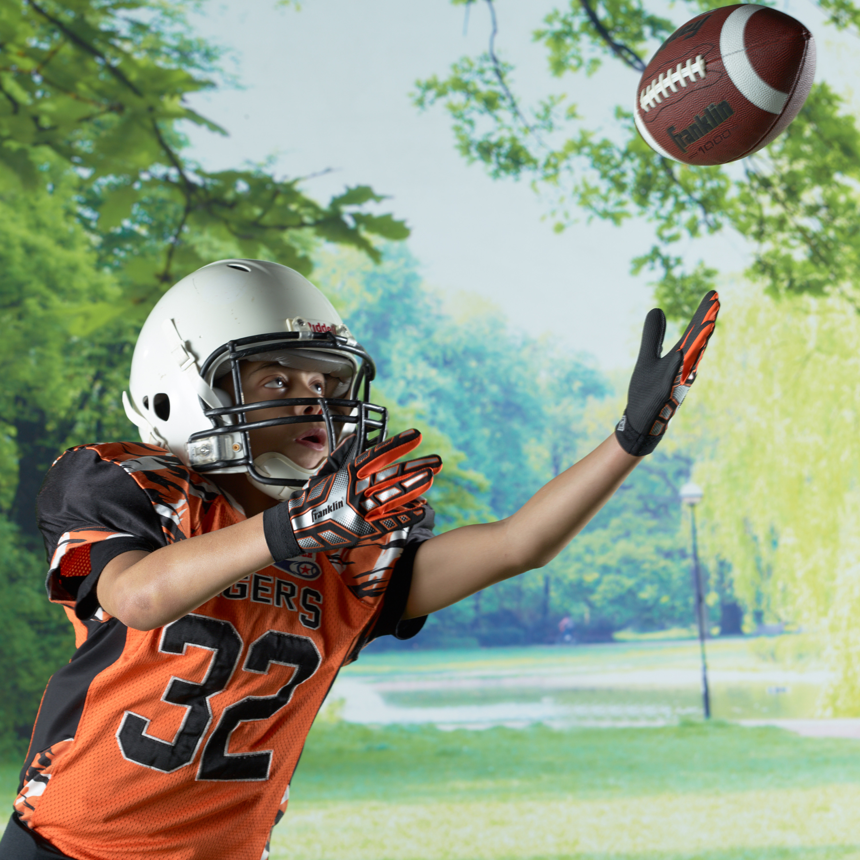 Franklin Sports Junior 1000 Football, Brown photo 5