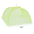 thumbnail image 5 of Opvise Foldable Food Cover Large Capacity Mesh Fabric Detachable Portable Umbrella Style Dish Cover for Kitchen Green, 5 of 8