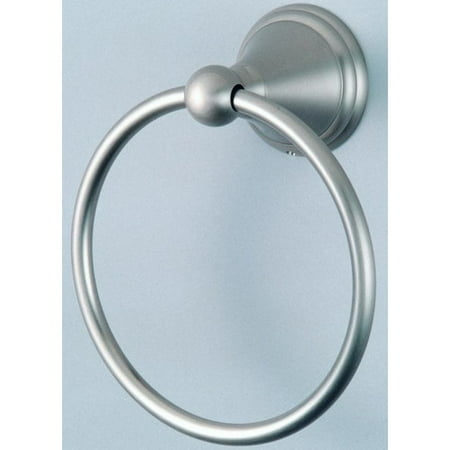UPC 663370018466 product image for Modern Towel Ring in Satin Nickel Finish | upcitemdb.com