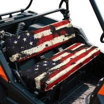 Yuyamidu Retro American Flag UTV Bench Mule Seat Cover Patriotic UTV Seat Cover Fit for Mule 3000 3010 3020 4000 4010 2001-2024 Full Protection Anti-Scratch