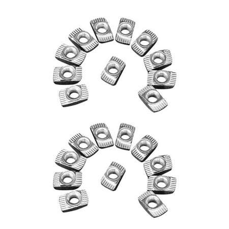 

200 Pcs Hammer Nut Carbon Steel Aluminum Connector T Fastener Sliding Nut