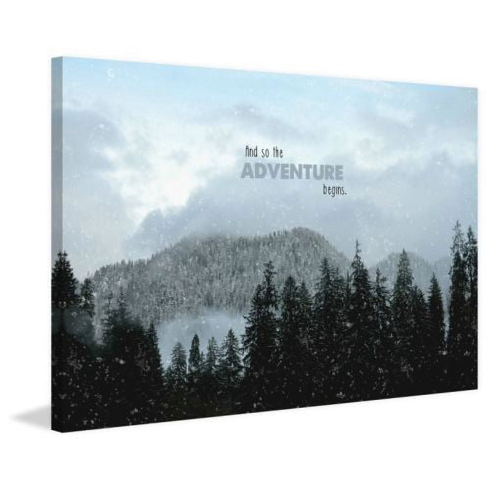 "Adventure Begins" Painting Print on Wrapped Canvas