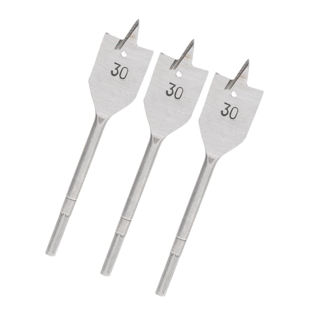 Broca de Madera Plana Jadeshay 3 Piezas Acero con Alto Contenido de Carbono