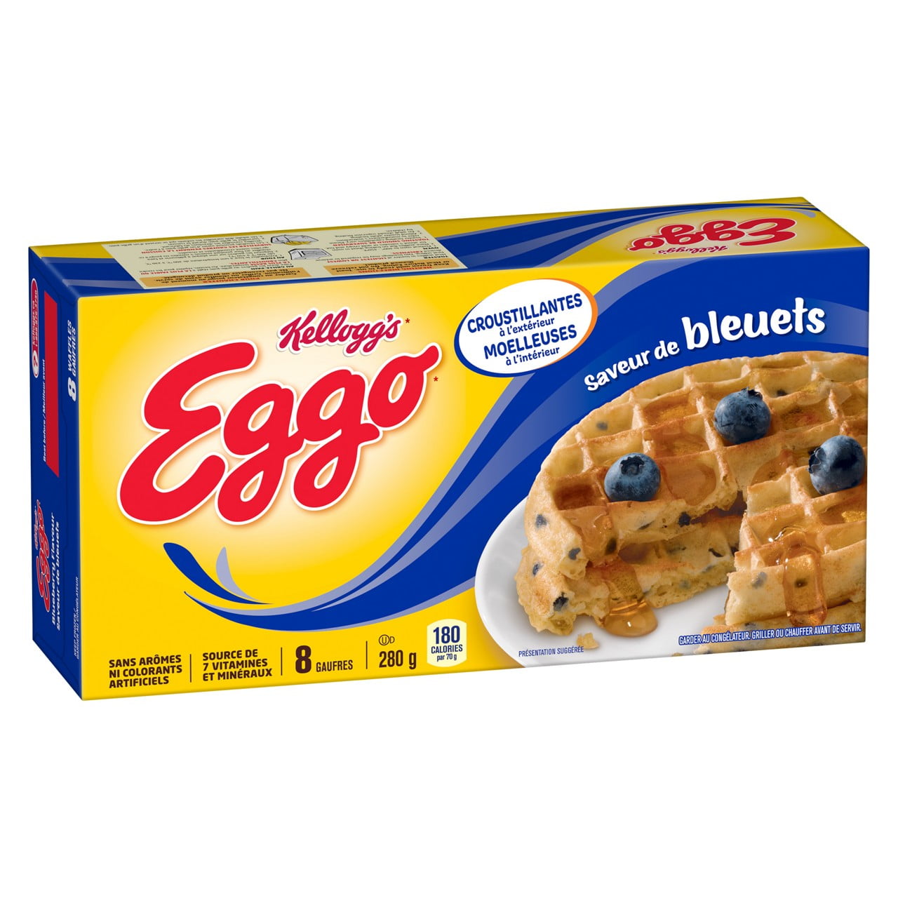 Gaufres EGGO* Saveur de bleuets, 280g (8 gaufres) 280 g, 8 gaufres