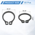 thumbnail image 2 of 50 Pack 5/16" Internal Retaining Ring Circlip, 65 Mn Spring Steel Internal Circlip Snap Rings C-Clips, Black, 2 of 6