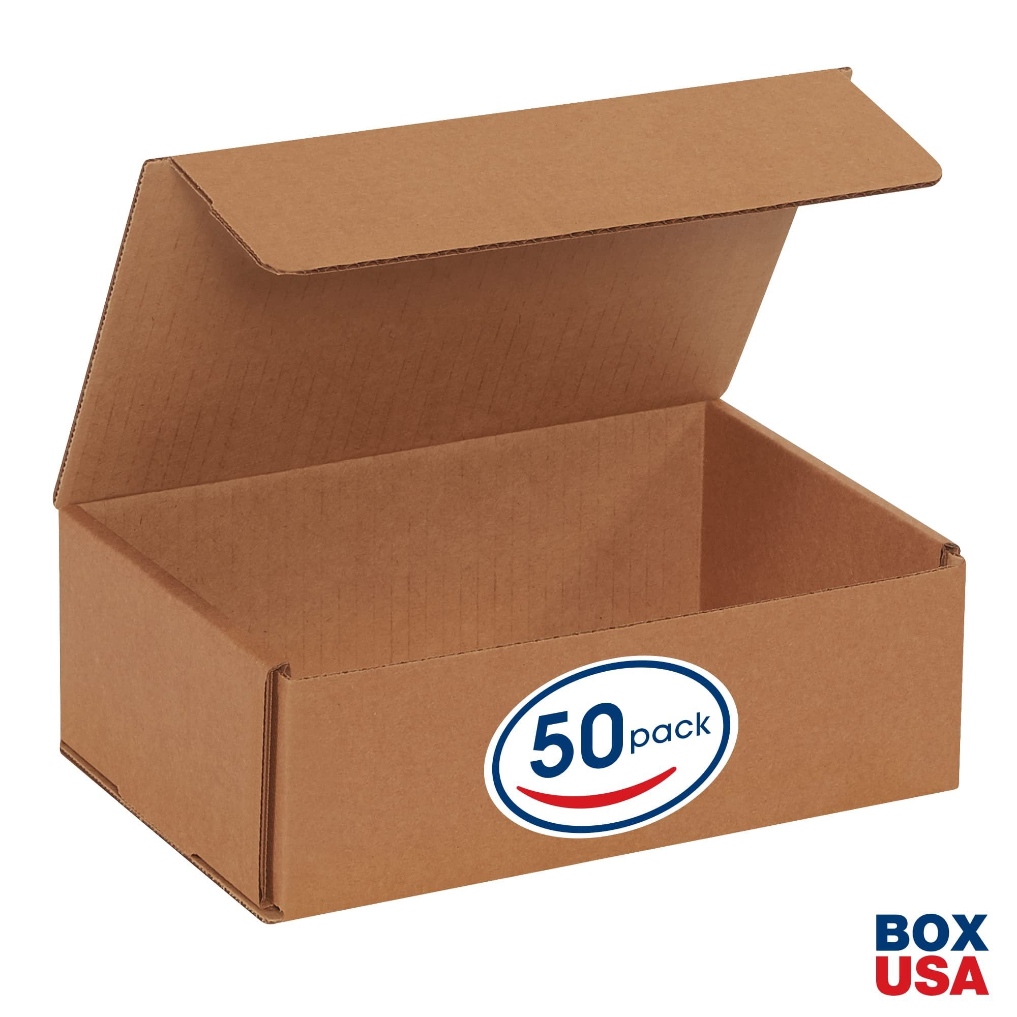 BOX USA Shipping Boxes Small 9"L x 6"W x 3"H, 50-Pack  Corrugated Cardboard Box for Packing, Moving and Storage