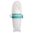 thumbnail image 4 of Biberón 3 en 1 para bebé, 3 piezas, tetina suave, portátil, de silicona elástica, para la dentición, color verde, 4 of 12