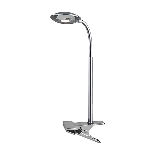 Lámpara De Mesa Led Aura Cromada Base Clip 3w Tecnolite HOME .