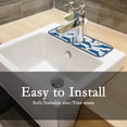 thumbnail image 7 of 4 Pcs SKYSONIC Faucet Absorbent Mat Dolphins Bubbles Washable Counter Drying Pads Behind Faucet for Kitchen Bathroom, 7 of 7