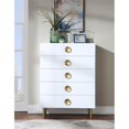 thumbnail image 4 of Home Square 2-Piece Set with Metal Dresser and Chest in Rich White, 4 of 18