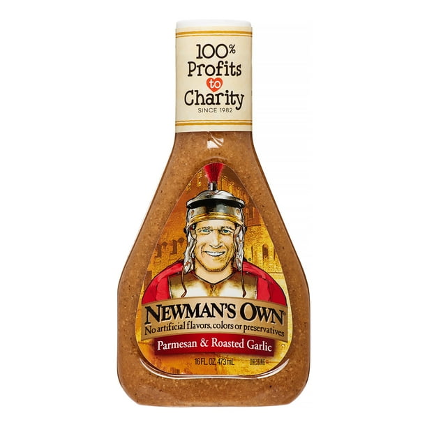 Newman's Own Salad Dressing, Parmesan & Roasted Garlic, 16 Fl Oz