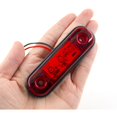thumbnail image 5 of 4 luces de posición laterales rojas de 3,4 pulgadas y 3 LED para camión, remolque, indicador de señal trasera, autocaravana, impermeable, 12 V-24 V, 5 of 5