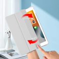 thumbnail image 4 of Compatible for iPad Mini 6 Case, iPad Case with Pencil Holder, Soft TPU Translucent Frosted Back Auto Wake/Sleep Smart Cover Cases (Grey), 4 of 9