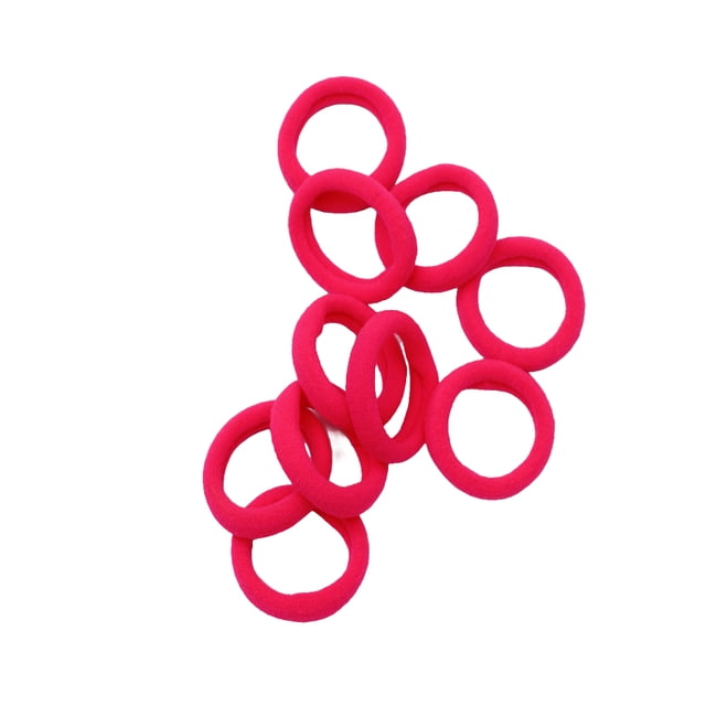 letairis 20 Pcs Bandeau Haute Élasticité Ornements Haute Densité Support de Queue de Cheval Réglable Accessoires pour Femmes Rose Fluorescent