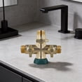 thumbnail image 6 of 3-Way Heavy Duty Brass Garden Hose Splitter with Easy Grip & Control Valves, 6 of 10