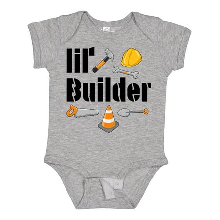 

Inktastic Lil Builder- Future Construction Worker Gift Baby Boy or Baby Girl Bodysuit