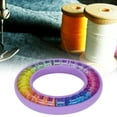 thumbnail image 2 of Tarente 24PCS Silicone Bobbin Storage Box Round Portable Storage DIY Handwork Home Sewing Accessories, 2 of 7