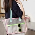 thumbnail image 5 of Yardvibe Mesh Beach Tote Bag for Women, 10"x9"x14" Embroidered Monogrammed Pool Bag, Large Reusable Sand Resistant Summer Tote, Gift for Mom Bridesmaid Birthday Party (B), 5 of 5