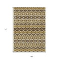 thumbnail image 3 of 9' X 12' Gold Brown And Beige Moroccan Washable Indoor Outdoor Area Rug, 3 of 5