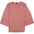 thumbnail image 1 of Alfani Blusa con mangas de ilusión para mujer, rosa, 3X, 1 of 1