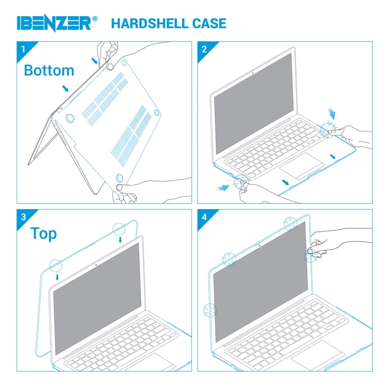 iBenzer MacBook Pro 15 Inch Case 2018 2017 2016 Release A1990