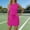 #104-Hot Pink, variant on TaTaai Women's 2-Piece Tennis Sport Set with Short Sleeve Top, Elastic Waist Shorts, Side Pockets, and Breathable Mesh Details Gift