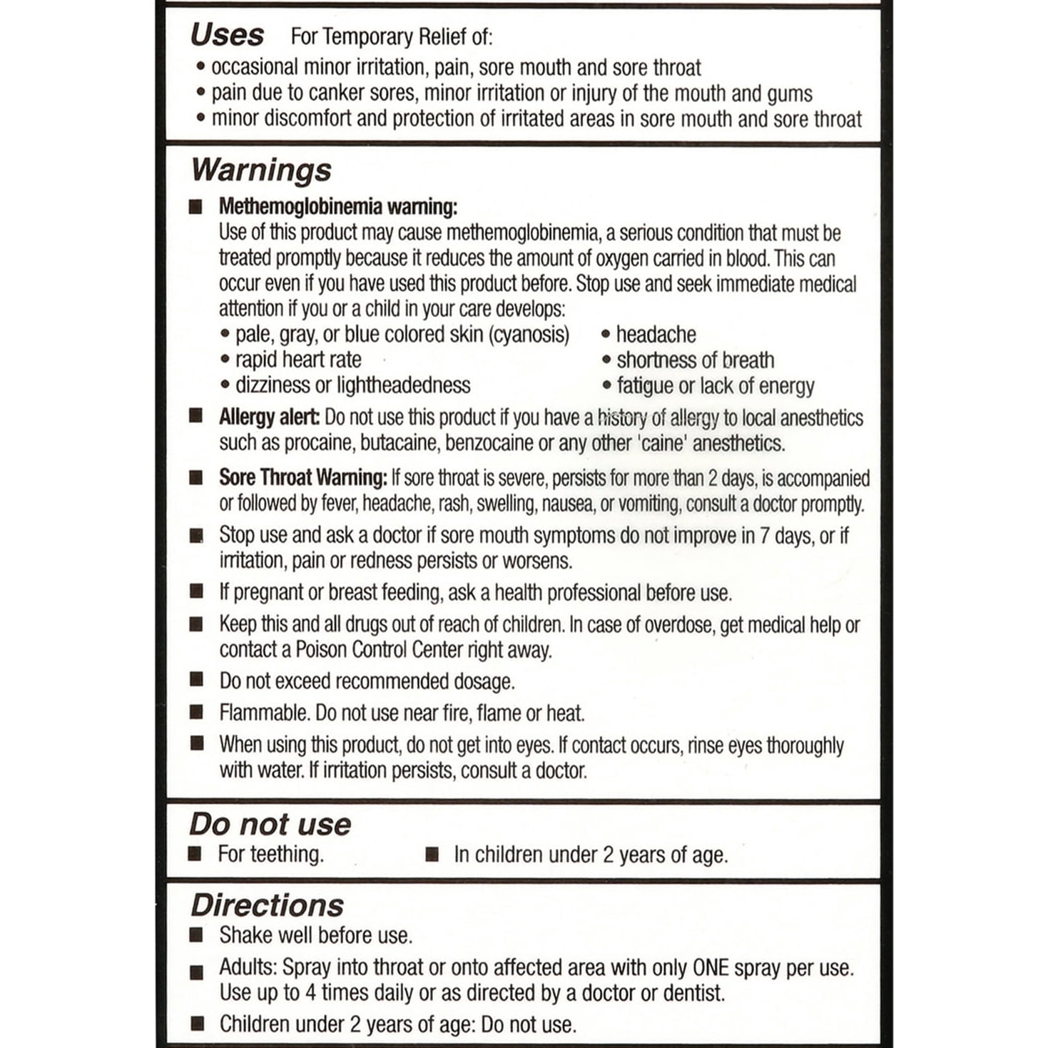 Doc Johnson GoodHead Throat Numbing Spray, Blue Raspberry 2 oz Over-the-Counter Medicines