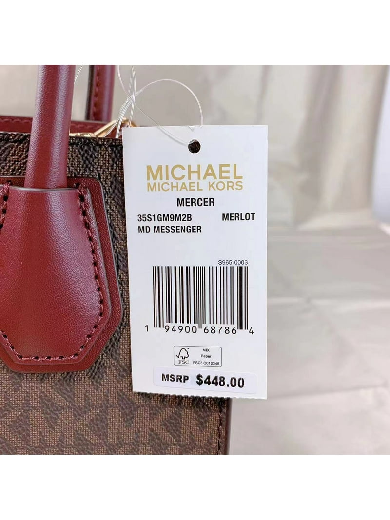 Michael Kors 35S1Gm9M2B Mercer Medium Logo And Leather Accordion