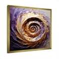 thumbnail image 2 of Designart "Tranquil Purple Pottery Spirals I" Abstract Spirals Picture Framed Canvas Prints, 2 of 5