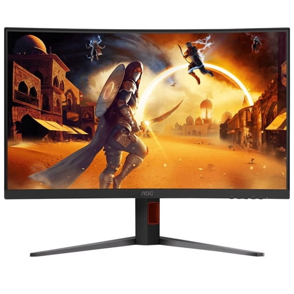 Restored AOC CQ32G4 31.5" 2K QHD 2560 x 1440 180Hz Curved Screen Gaming Monitor,Black