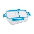 thumbnail image 4 of Contenedor Hermético Popit! Glass P4458D-8 Rectangular Con 2 Divisiones 980 mL, 4 of 4