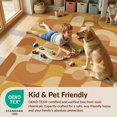 thumbnail image 4 of Design&I 8'x10' Washable Area Rug Terracotta Burnt Orange Mustard Mid Century Freeform Boho Midcentury for Dining Room, Large Office, Lounge, Snag-Free, 4 of 7