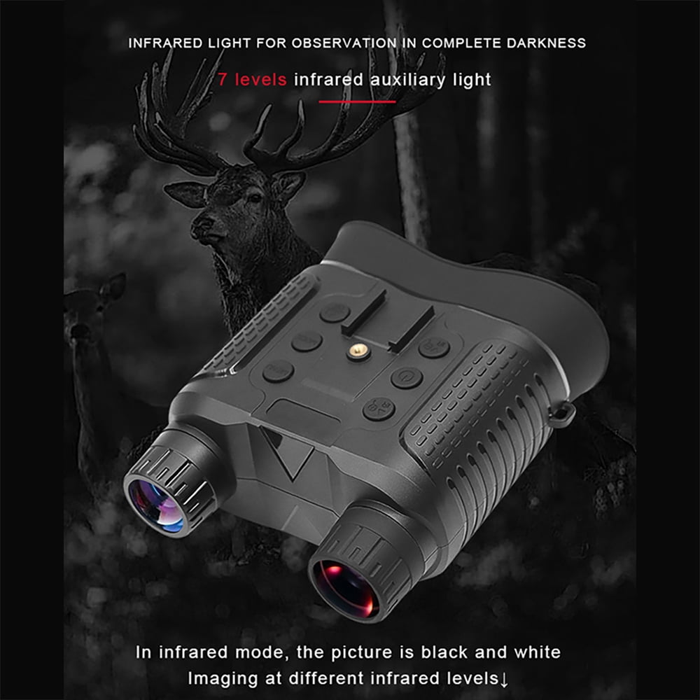 JIFON Dual Screen Night Vision Binoculars with Head Mounted Goggles for Military Game Hunting