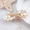 thumbnail image 4 of Austrian Crystal Hair Clips. Rhinestones Hairpins Barrettes. White Sparkly Hairgrip Hair Headwear Accessories for Women Girl, 4 of 5
