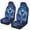 Blue Butterfly Galaxy Print, variant on POLERO Sunflower Hummingbird Flag Pattern Automotive Seats Covers Accessory for Automobile, Elastic Universal Car Seat Covers Easy to Install Polyester Universal Seat Protector Covers