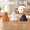 3 Color, variant on 3 Terracotta Ghost Figtable Decor Black