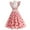 Pink B, variant on ZQUUVOU Women's Vintage Polka Dot Dresses Floral Bow Tie Neck Flutter Sleeve Rockabilly Cocktail Swing Dress with Belt Pink