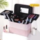 thumbnail image 3 of Bolsa de cosméticos de gran capacidad, caja de almacenamiento de cosméticos, caja de almacenamiento de cosméticos portátil de PU, bolsa de almacenamiento de cosméticos, rendimiento inigualable, 3 of 3