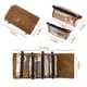 thumbnail image 3 of Organizador de viaje para bolsa de maquillaje | 4 compartimentos extraíbles | Diseño enrollable | Poliéster | Verde o marrón | Gran Capacidad | Accesorios Artículos de aseo Almacenamiento | 9,05x6,3, 3 of 7