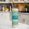 thumbnail image 6 of North Carolina NC Tar Heel State Progress Beauty Travel Vacation Stamp 20oz Insulated Water Bottle Skinny Tumbler Includes Straw, 6 of 7