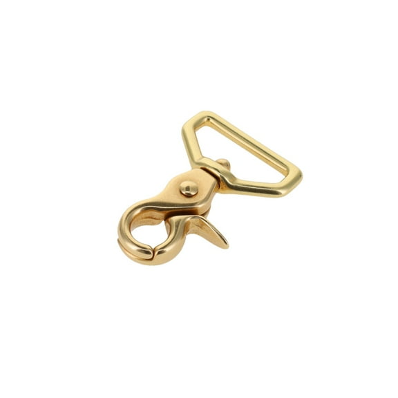 3012A Natural Brass, Extra Mini Swivel Trigger Snap, Solid Brass-LL, 3/4"