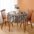 thumbnail image 3 of Round Tablecloth 60x60 Inch Round flower Table Cover for Spring Summer Party Picnic Dinner, 3 of 5